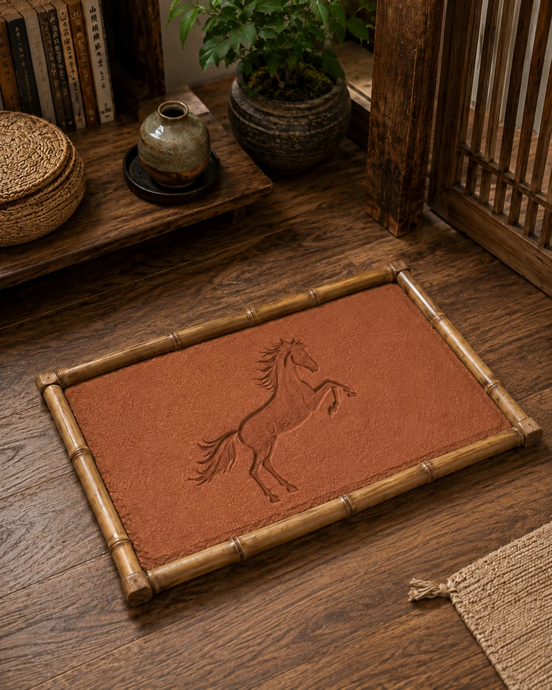 Tapete de aterramento com desenho de cavalo
